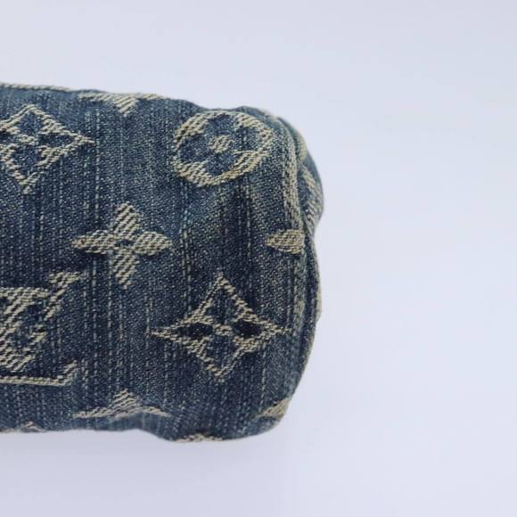 LOUIS VUITTON Monogram Denim Trousse Speedy Pouch Blue M95082 LV Auth 88939 - Picture 14 of 16